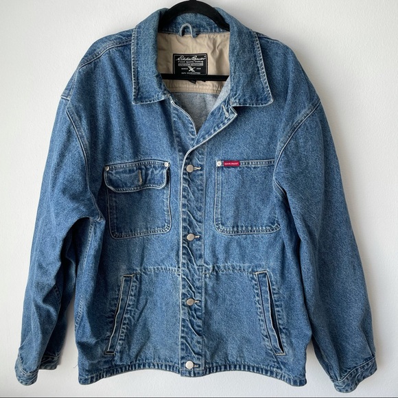 Eddie Bauer Mens Denim Jean Jacket 